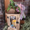 This lantern is made from quality wood and a stainless steel
copper finish