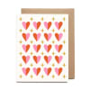 A multi-purpose Valentine card featuring gold metallic stars and a vibrant pink