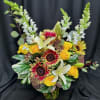 Mahogany sunflowers have a SHORT season, and may be substituted for another