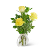 A bouquet of yellow roses will make your recipient smile from ear