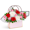 Our Pretty Posy Tote is a charming mix of pinks and whites