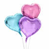 Set of heart-shaped balloons