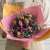 A playful explosion of color, this Rainbow Sprinkles dried bouquet is a