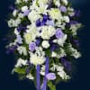A gentle palette of whites and purples.