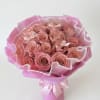 A stunning Rose Bouquet  of dusty mauve roses, hand-tied and wrapped