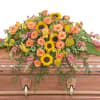 The colors of sunset are evident in this beautiful spray of Sunflowers