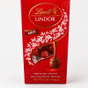 Red Lindt Lindor milk chocolate truffles box