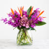 Varying assortments of orchids and other tropical blooms will give them a