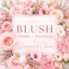 soft pinks, whites and blush pastels..