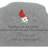 Our garden stones are a perfect alternative to flowers for the service.