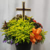 Brighten any space with our 13-inch planter, arranged with a vibrant assorted