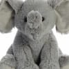 Gray plush elephant toy with large ears and trunk