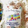 Bag of colorful cotton candy salt water taffy