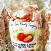 Bag of strawberry banana salt water taffy candies