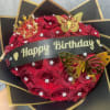 Fit for royalty, our Birthday Queen Bouquet features luxurious red roses adorned