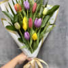 A stunning bouquet of fresh vibrant tulips arranged to bring elegance 