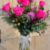 Featuring HOT PINK ROSES 
Simple yet so so pleasing to the eye