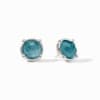 Silver Julie Voss Honeybee Stud Earring with Iridescent Montana Blue colored stone.

Discover