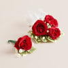 Red Spray Rose Corsage &amp; Boutonniere