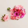 Prom Bouquet And Boutonniere - Pink