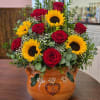 Sunflower &amp; Rose Ollita Arrangement ️

We are sold of red roses, please