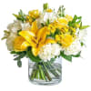 Bursting with sunny elegance, this bouquet adds a warm, welcoming glow to