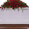 Beautiful red roses designed with premium foliage are combined to make this