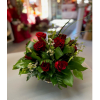 Enjoy our Compact Dozen Red Roses. Express your love with an impactful