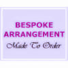 Text graphic reading Bespoke Arrangement Made To Order on a purple background
