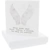 Greeting card with 4mm sterling silver cibic zirconia stud earrings