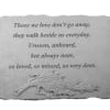 9.5"x14" concrete plaque with thoughtful quote