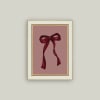 6" x 5" antique styled framed bow artwork. Great add-on for any