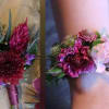 A pair of wrist corsages crafted for prom, weddings, or any special