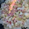 A cloudlike cascade of pale pinks, cream, lavender and peach-this Luxury Love