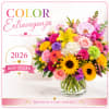 Sunflowers and roses highlight this lavish display of color and variety that