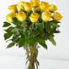 Brighten someone's day with a beautiful bouquet of yellow roses.  Yellow