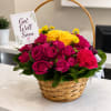Beautiful blooming basket