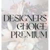 Text overlay on a soft floral background reading "DESIGNERS CHOICE PREMIUM"