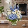Celebrate the wonder of a new arrival with Azure Dreams, a breathtaking