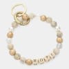 HOPE Message Accented Pearl Beaded Keychain / Bracelet
Size : 4" D, 5.5"
