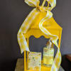 Sunny citrus cheer arrives in a Lemon Twist Lantern gift set. An