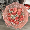1 full Dozen of pink roses 