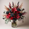 Defy the ordinary with our striking Rebel Romance floral arrangement. This bold