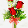 A gift of three red roses is a traditional one-month anniversary