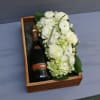 A beautiful wooden gift box, locally hand-crafted from reclaimed wood. A 750ml