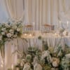 A dreamy floral nest for the two of you. This design wraps