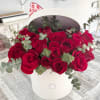 50 Red Roses. The size is double than the standard choice for