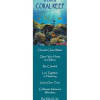 Tall bookmark with coral reef illustration and inspirational ocean-themed text.