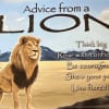 Advice from a Lion. Think big. Roar with confidence. Be courageous. Show