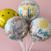 9&rdquo; air-filled balloon matched to your occasion.